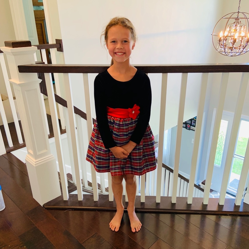 Girls Velvet Holiday Dress